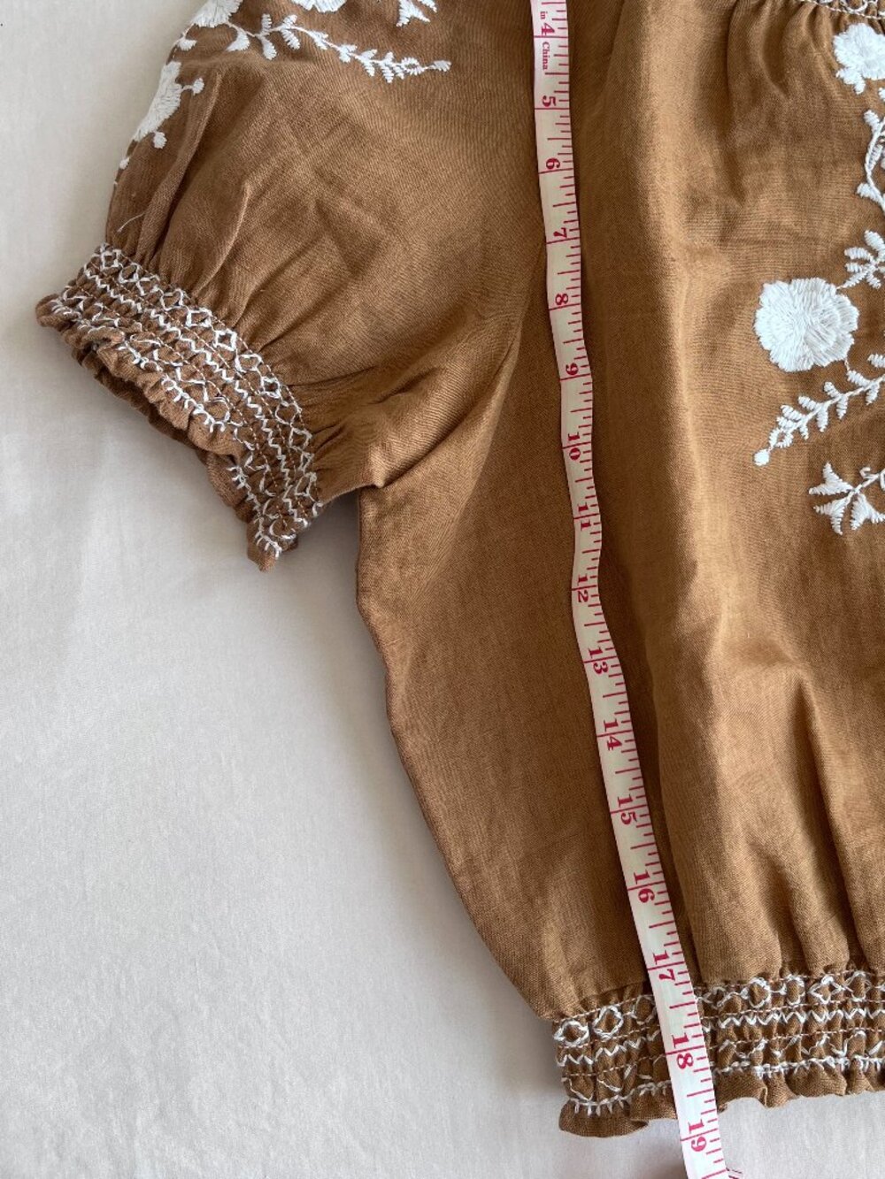 NWT Sezane Marru Blouse Camel size 8 - Picture 5 of 8